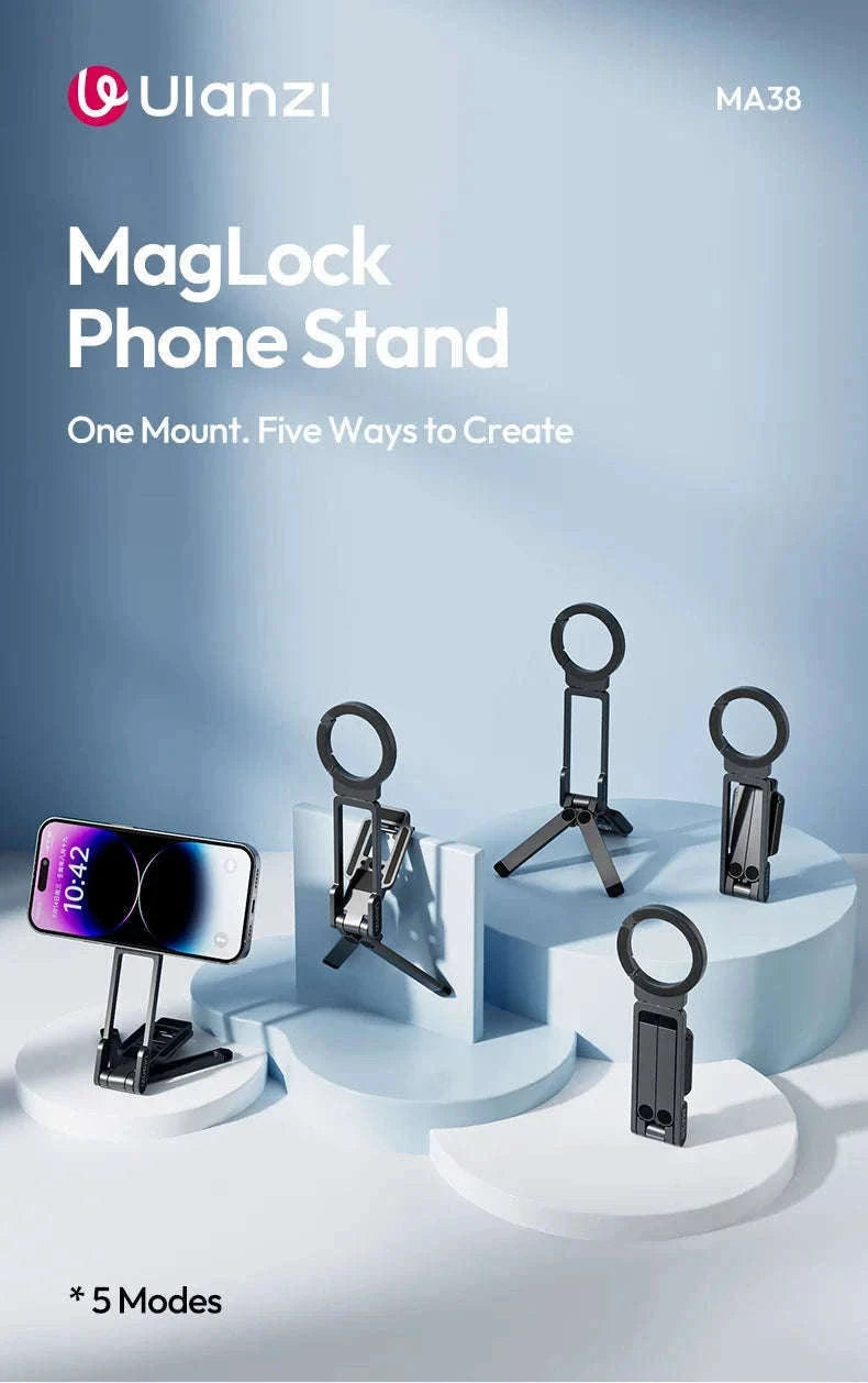 Ulanzi MA38 MagLock Magnetic Phone Stand with Hidden Hook-MA38 / China Mainland