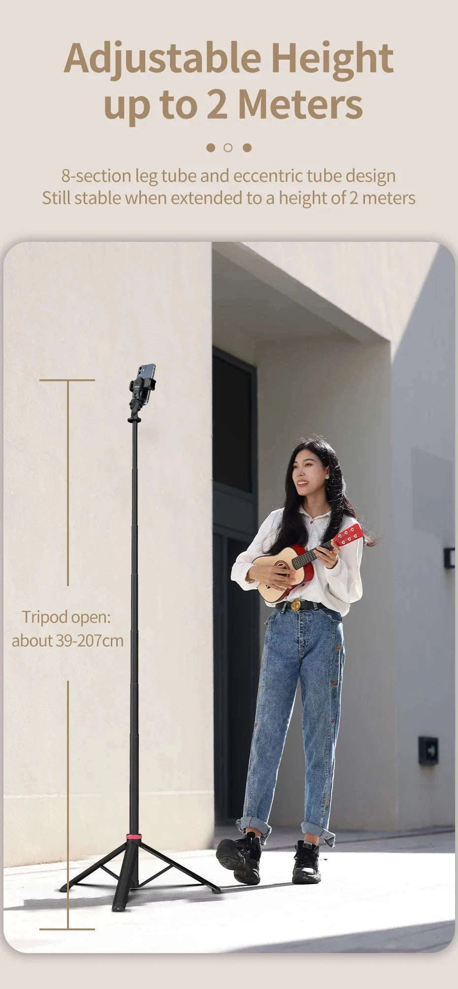 Ulanzi MT-79 Extendable Tripod for Cameras and Smartphones-MT-79 / China Mainland