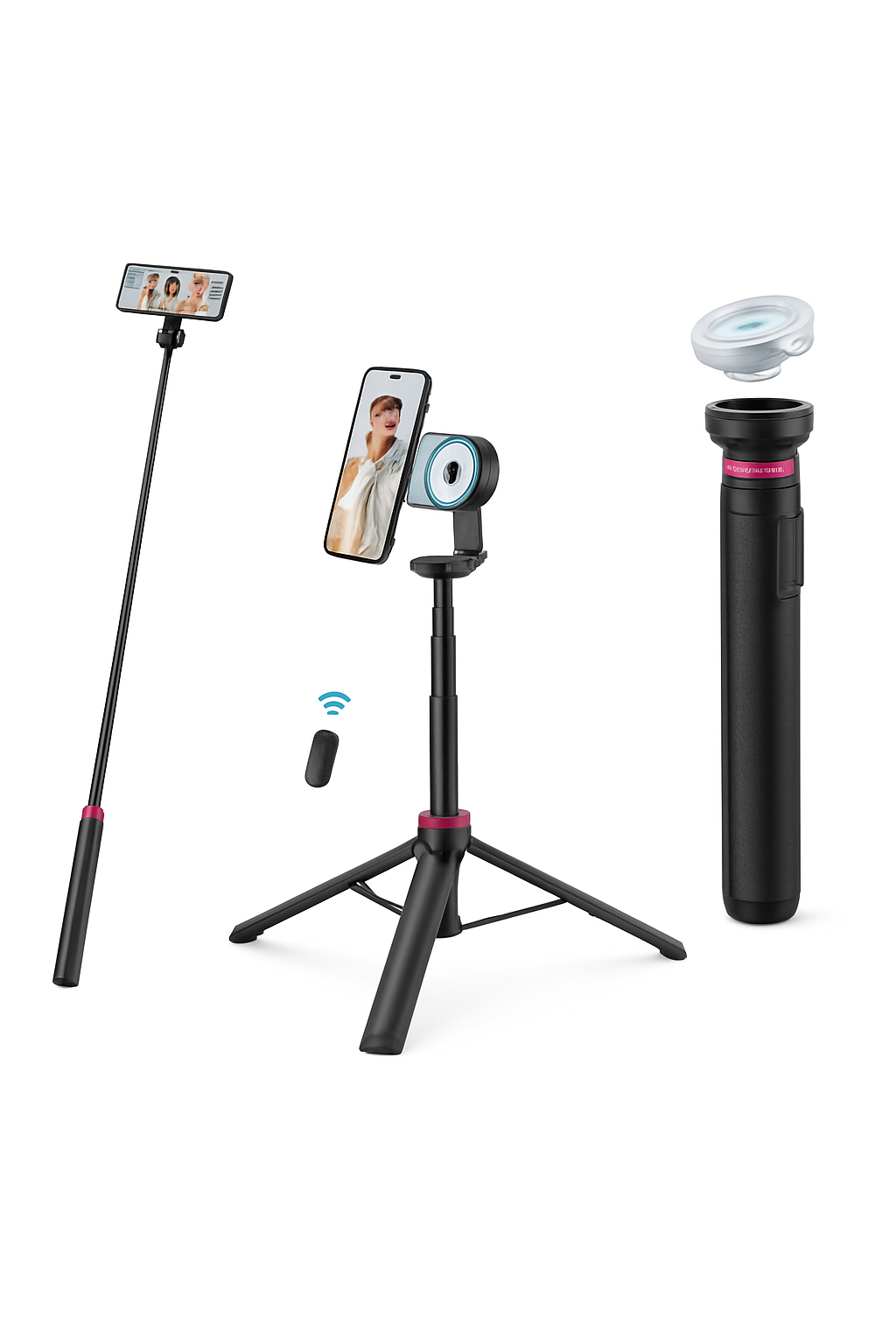 Ulanzi MT-84 MagSafe Selfie Stick Tripod, 1.53m