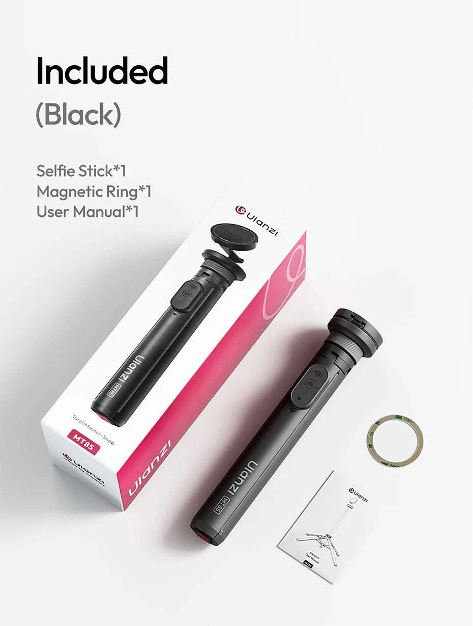 Ulanzi MT-85 MagSafe Phone Tripod & 150cm Selfie Stick with Remote-Black / China Mainland
