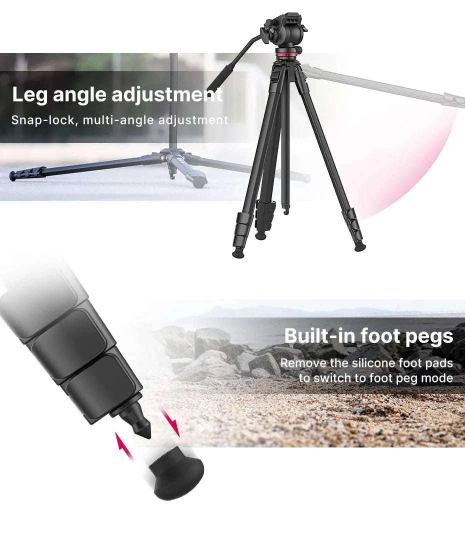 Ulanzi OMBRA 1.6M Video Travel Tripod with Fluid Head-XIANG / Poland