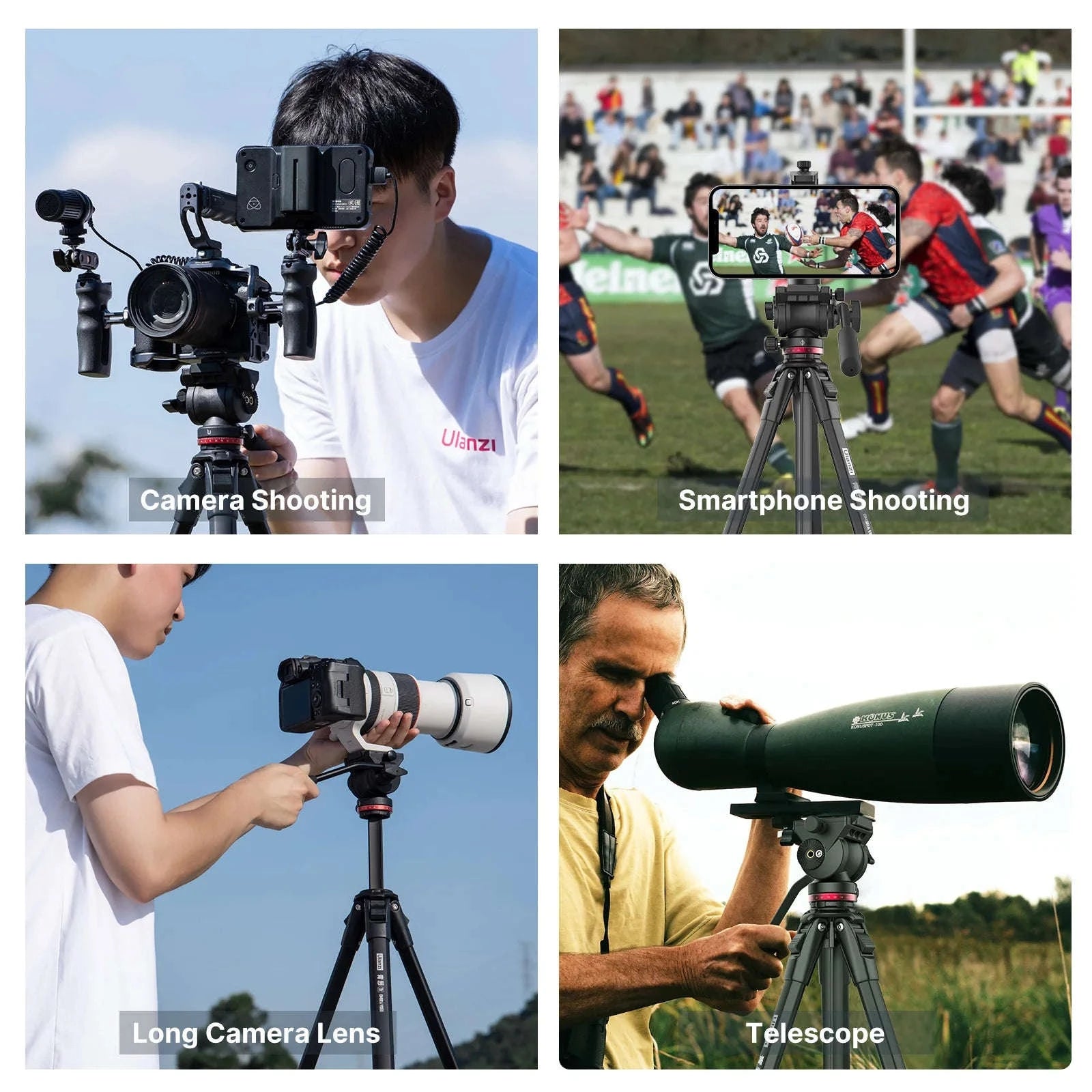 Ulanzi OMBRA 1.6M Video Travel Tripod with Fluid Pan Head-XIANG / Poland