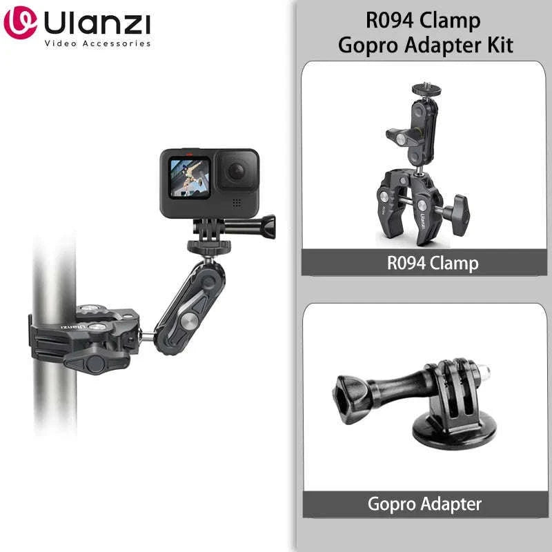 Ulanzi R094 Metal Super Clamp with Double Ball Head-2PCS R094 / China Mainland