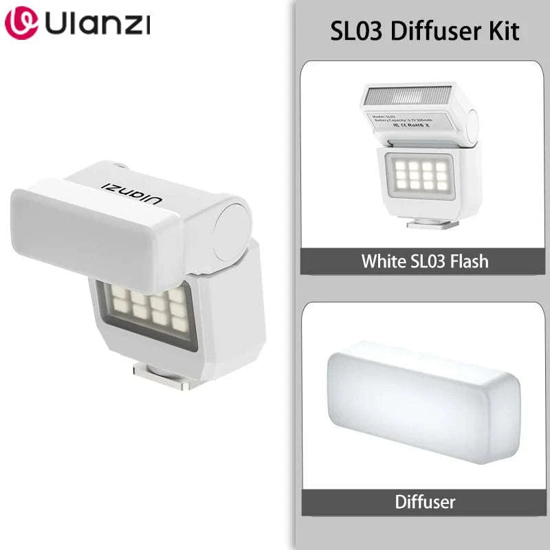 Ulanzi SL01 SL02 Mini Camera Flash Light SpeedLite GN8 6500K-SL01 / brazil
