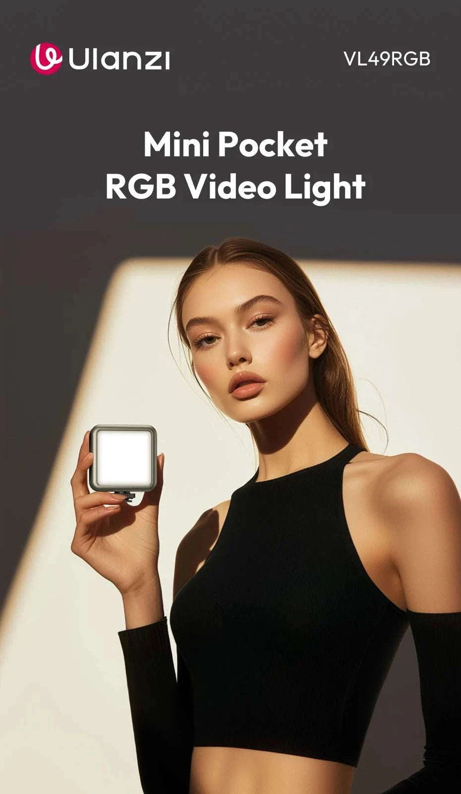 Ulanzi VL49 RGB LED Video Light with Adjustable Color & 2000mAh Battery-2PCS VL49 / spain
