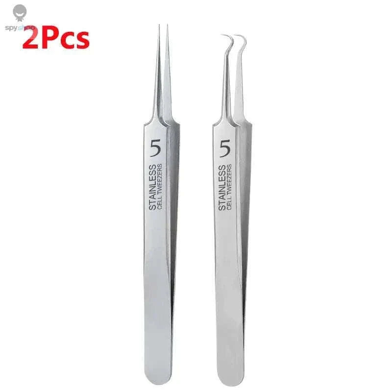Ultra-Fine Blackhead Tweezers for Precise Blemish Care-2Pcs B