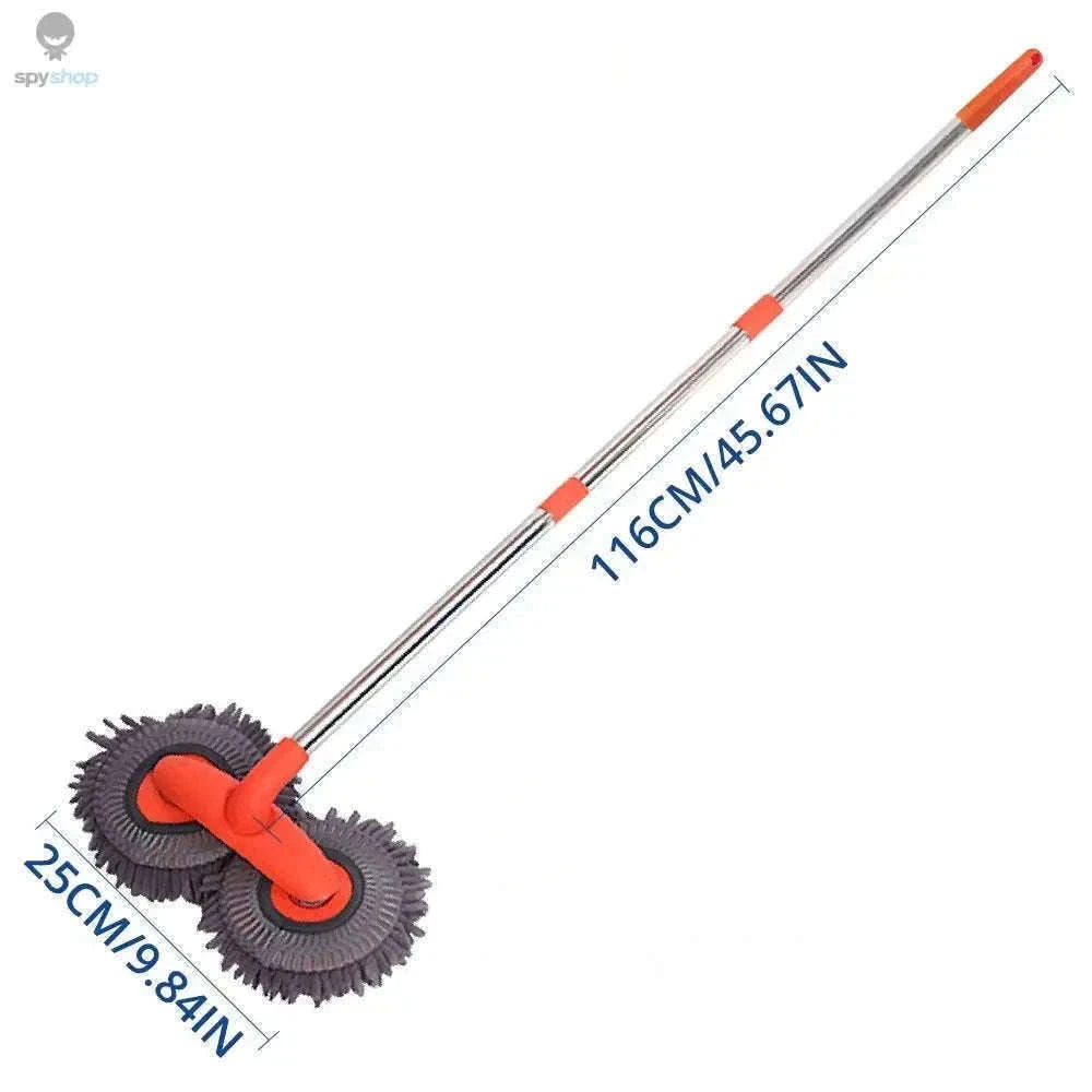 Ultra Fine Fiber Car Wash Brush Mop with Extendable Handle-Black