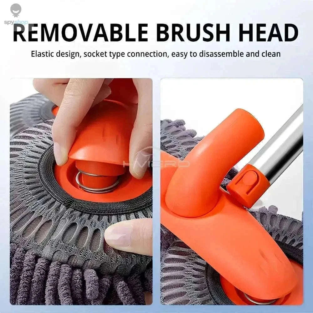 Ultra Fine Fiber Car Wash Brush Mop with Extendable Handle-Black
