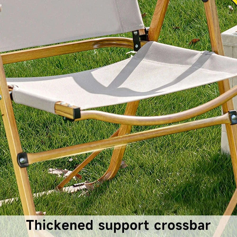 Ultra-Light Folding Camping Chair with Backrest for Travel & Outdoors-Khaki / france