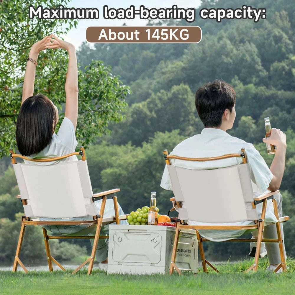 Ultra-Light Folding Camping Chair with Backrest for Travel & Outdoors-Khaki / france