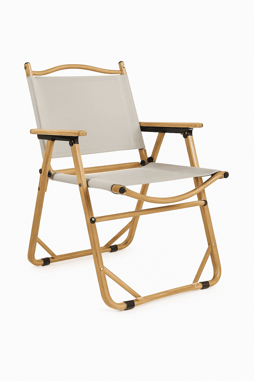 Ultra-Light Folding Camping Chair with Backrest for Travel & Outdoors-Khaki / france
