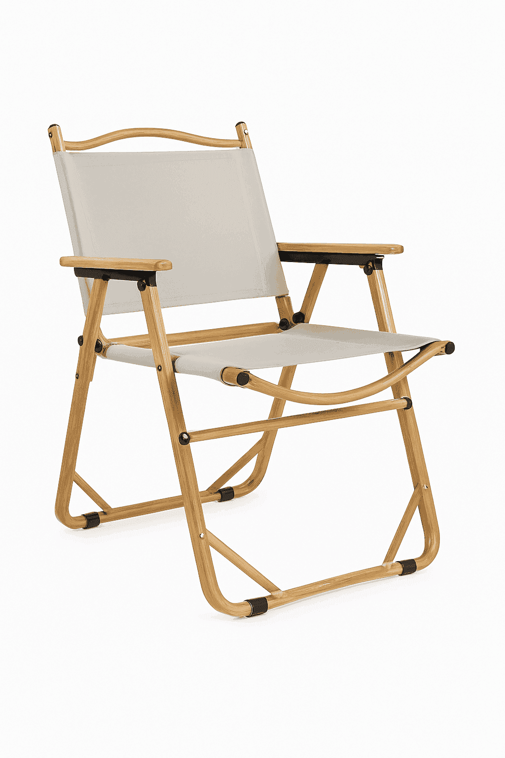 Ultra-Light Folding Camping Chair with Backrest for Travel & Outdoors-Khaki / france