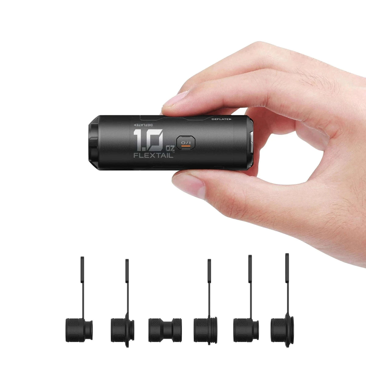 Ultra-Light Portable Camping Air Pump for Sleeping Pads (30g, Rechargeable)-Black
