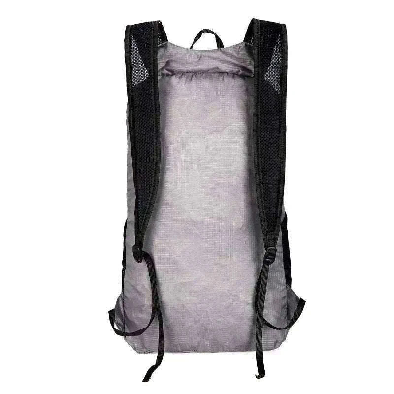 Ultra Lightweight Foldable Hiking Backpack 20L Water Resistant Bag-Gray