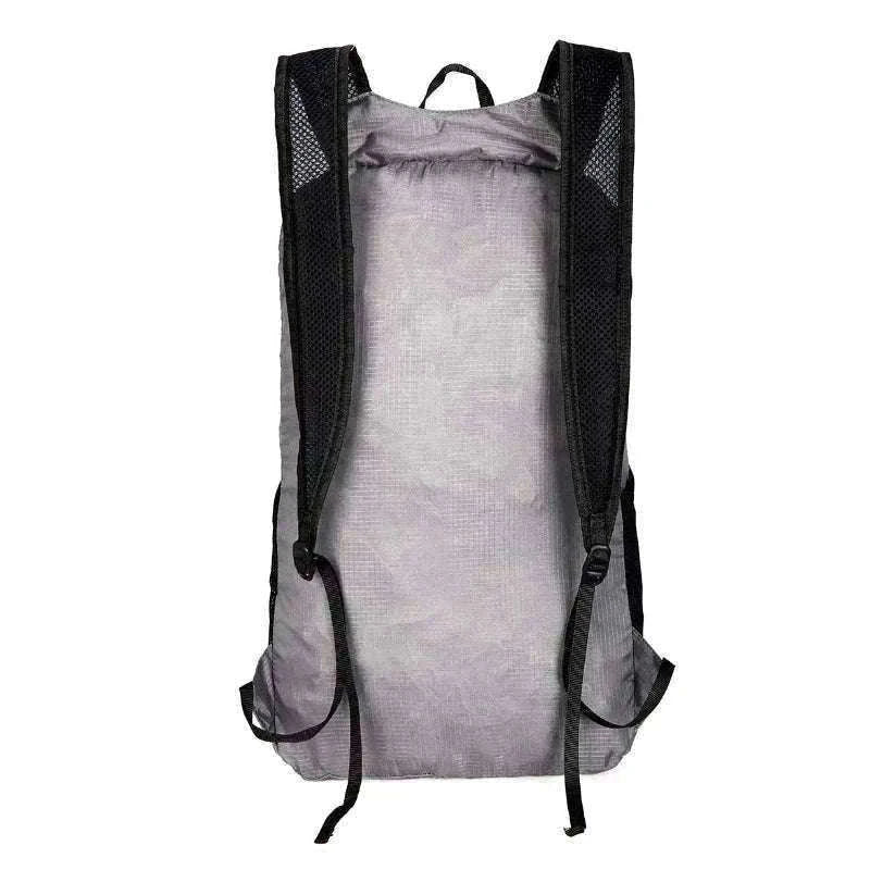 Ultra Lightweight Foldable Hiking Backpack 20L Water Resistant Bag-Gray