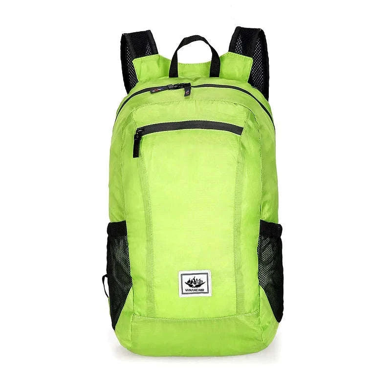 Ultra Lightweight Foldable Hiking Backpack 20L Water Resistant Bag-Green
