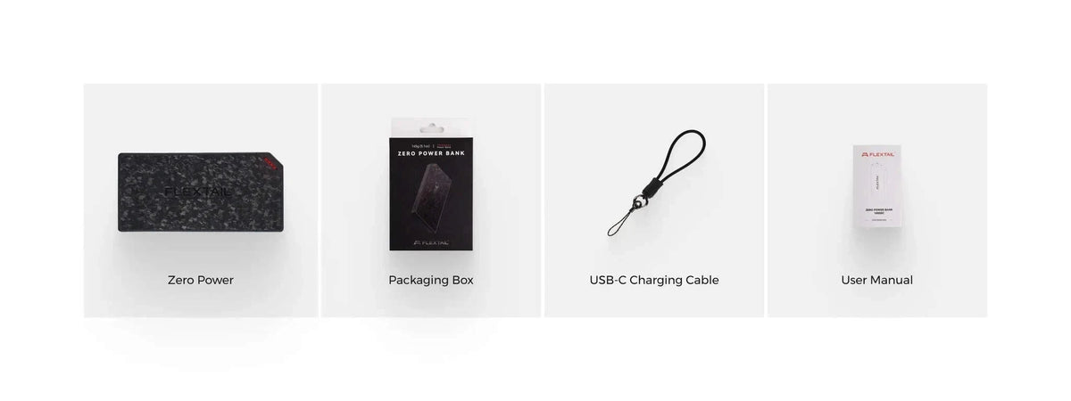 Ultra-Slim 10000mAh Power Bank with Dual USB-C Fast Charging-USB-C Cable