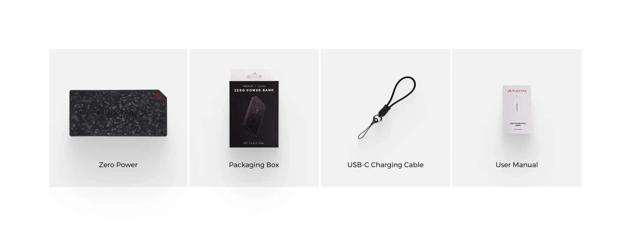 Ultra-Slim 10000mAh Power Bank with Dual USB-C Fast Charging-USB-C Cable