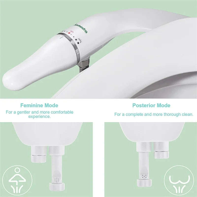 Ultra-Slim Toilet Bidet Attachment with Adjustable Water Pressure-3-8 FR ES NL Europe / spain