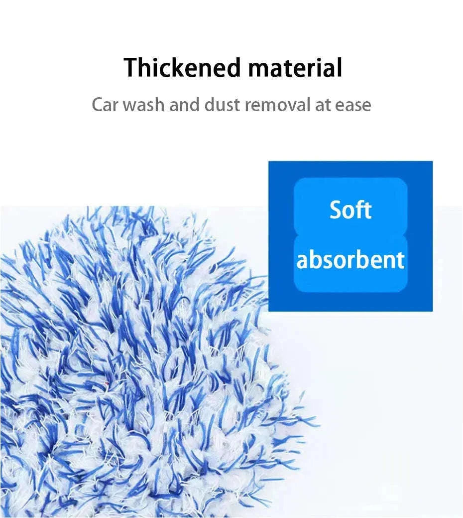 Ultra-Soft Microfiber Car Wash Glove for Scratch-Free Cleaning-Black 1pc