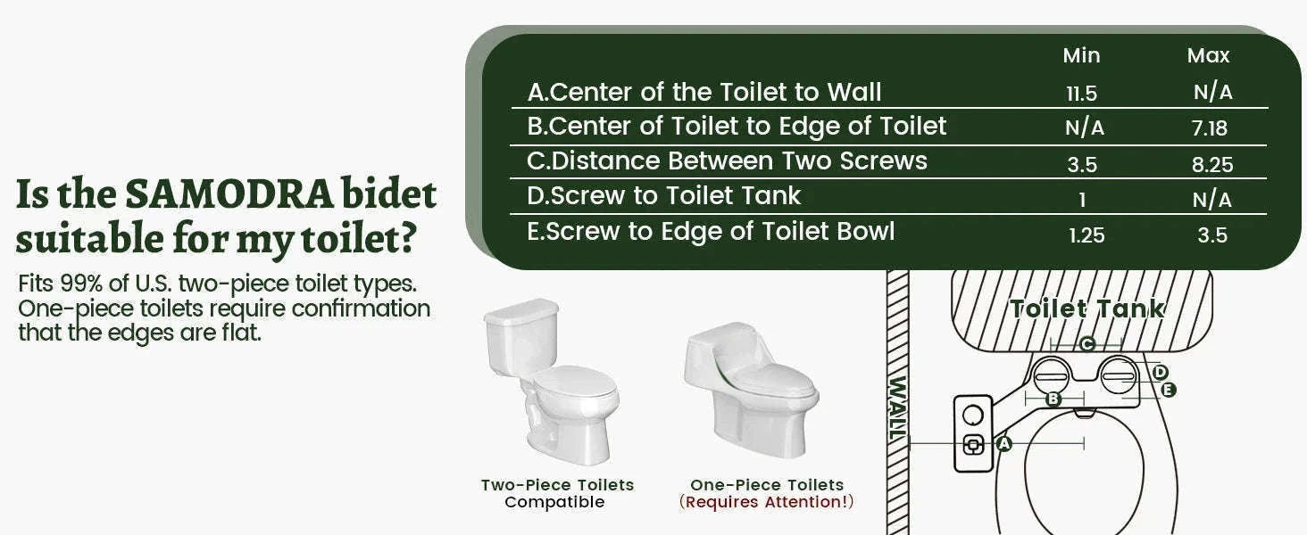 Ultra-Thin Bidet Toilet Seat Attachment with Dual Nozzles-3-8 FR ES NL Europe / GERMANY