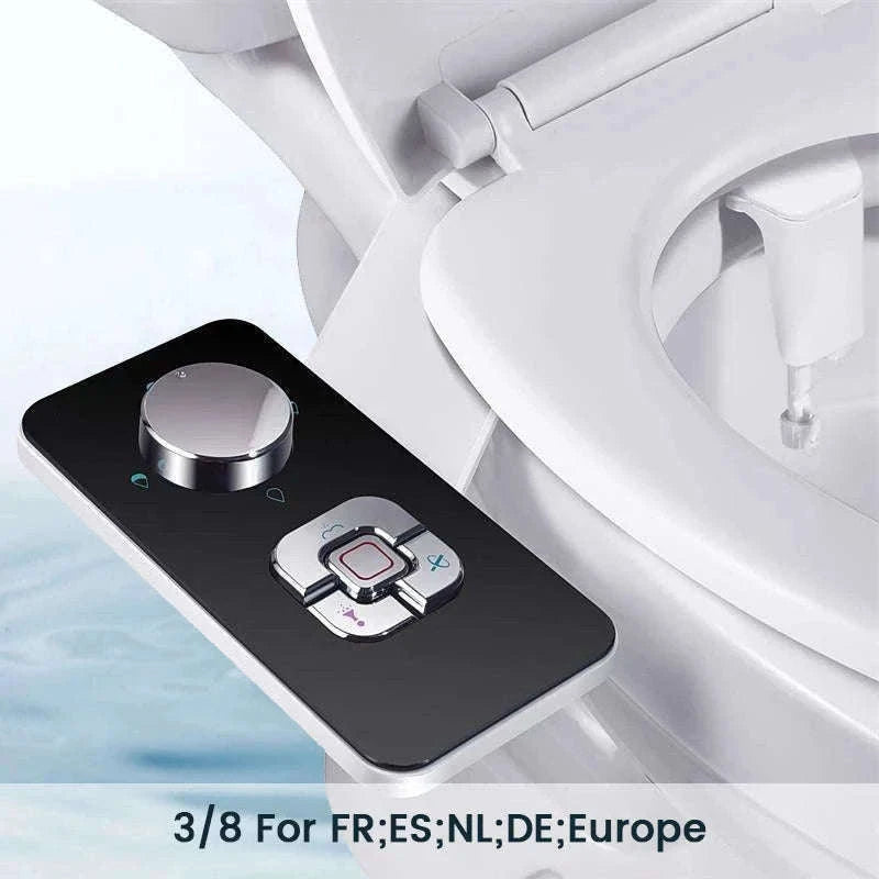 Ultra-Thin Bidet Toilet Seat Attachment with Dual Nozzles-3-8 FR ES NL Europe / GERMANY