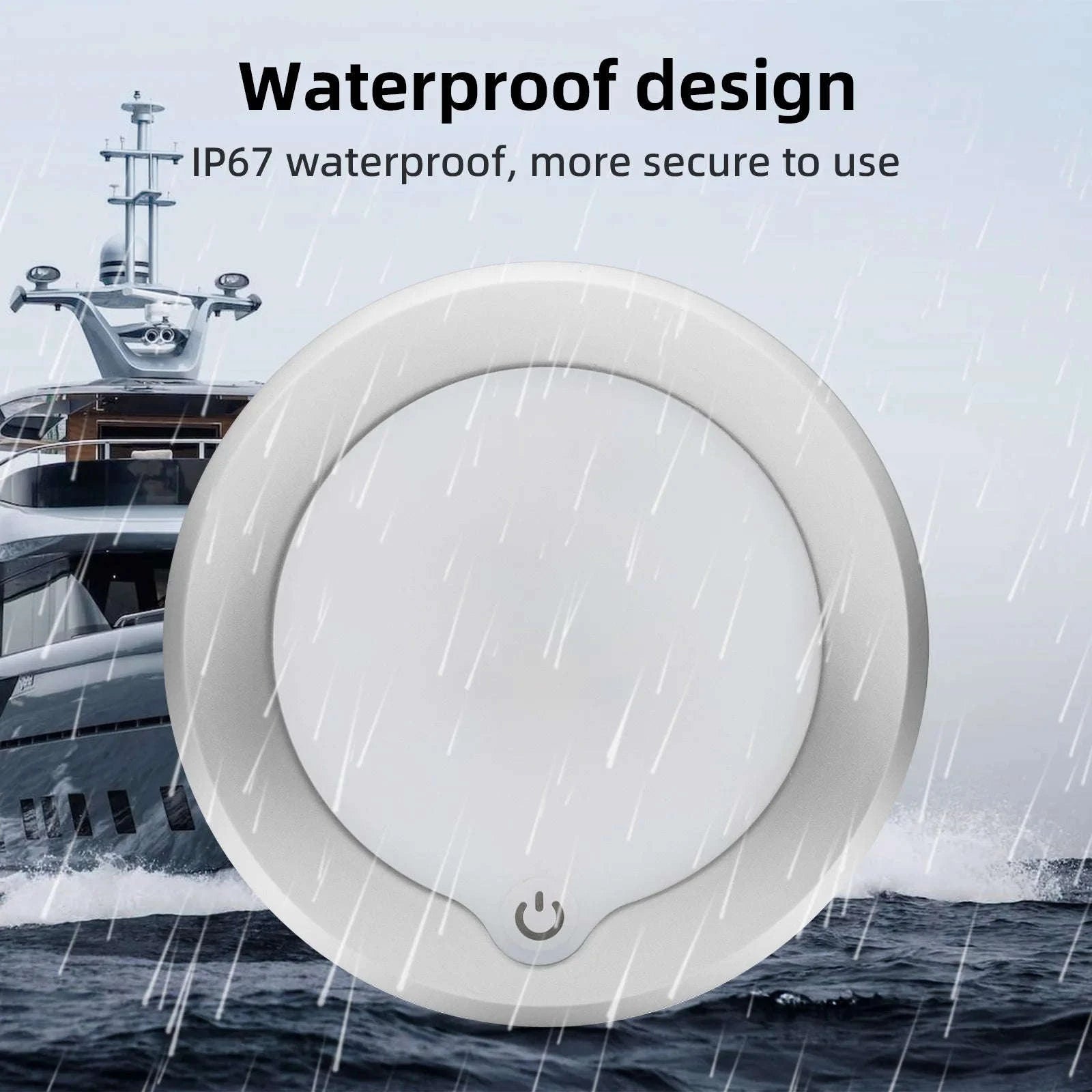 Ultra-Thin Dimmable Ceiling Light 3W 12V Dome Lamp-3W