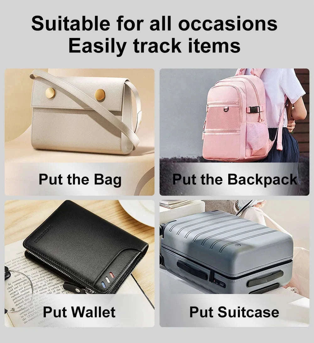 Ultra-Thin GPS Tracker Card for Wallets and Everyday Essentials-Black 1pcs