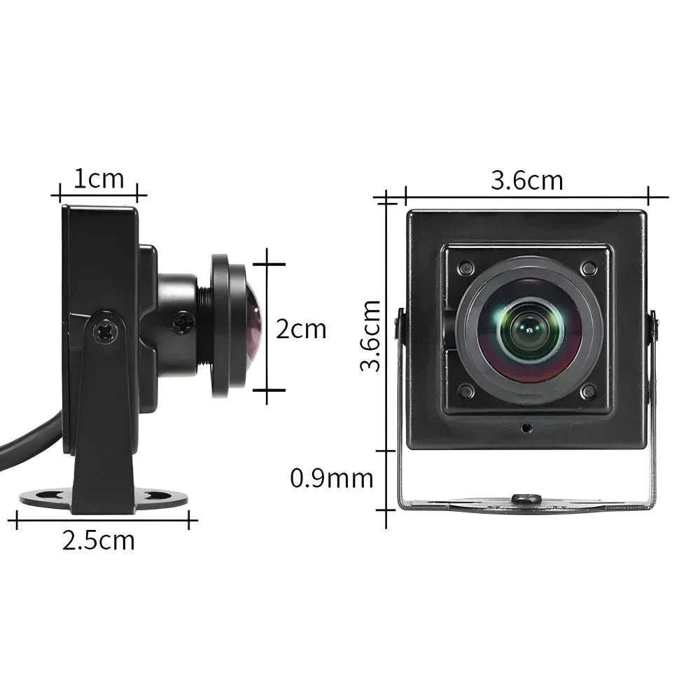 Ultra-Wide View Mini Panoramic Camera 170° Fisheye AHD-NTSC / 1.7mm Panorama / 1080P Need AHD DVR