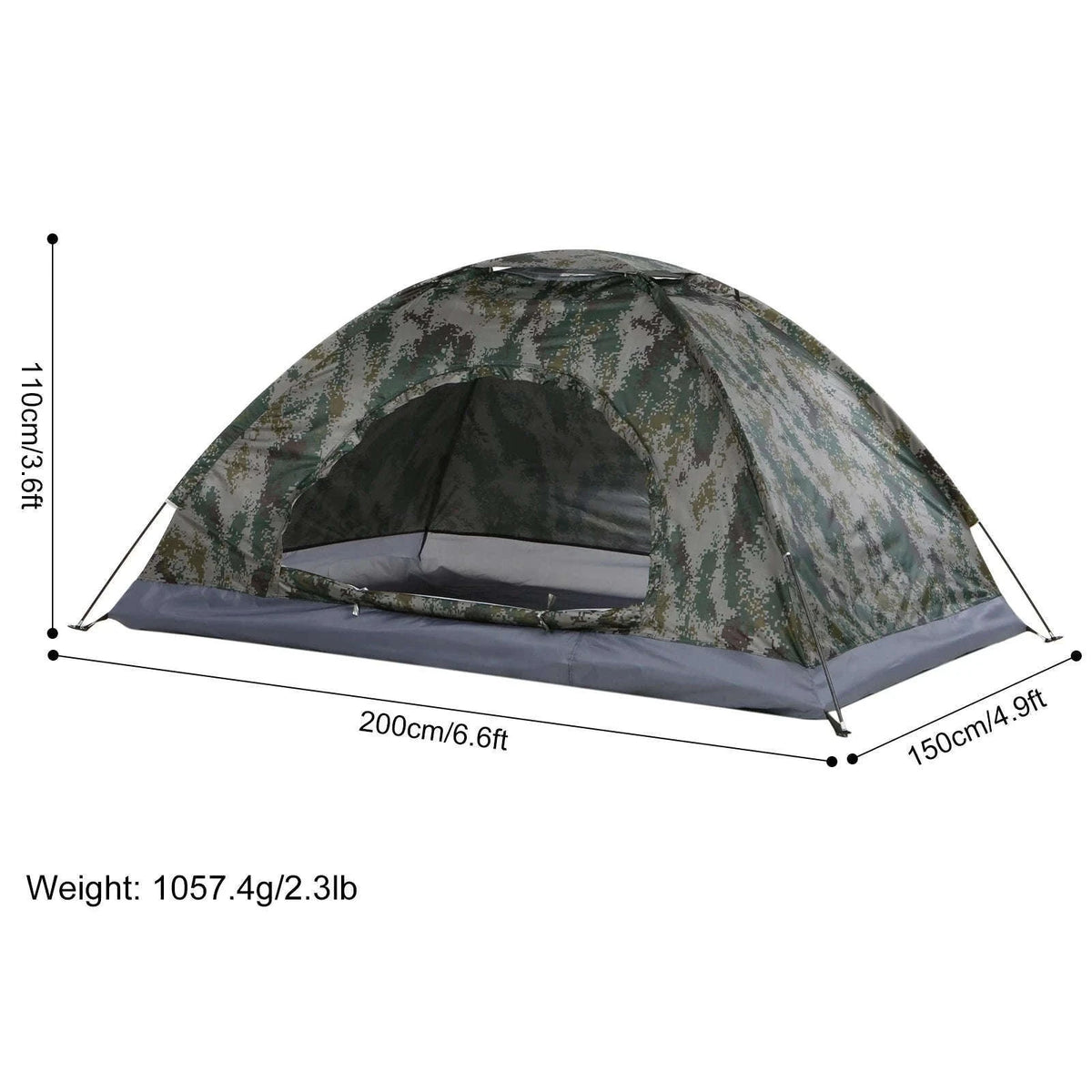 Ultralight 1–2 Person Camping Tent for Backpacking and Travel-For 1 Person