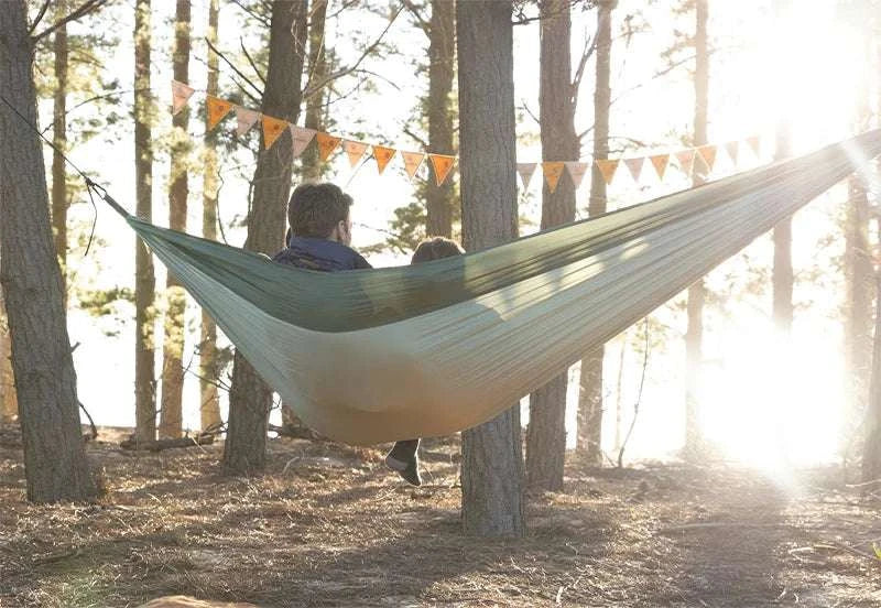 Ultralight 2 Person Camping Hammock with 200kg Load Capacity-Upgrade - Blue - 1P / CN