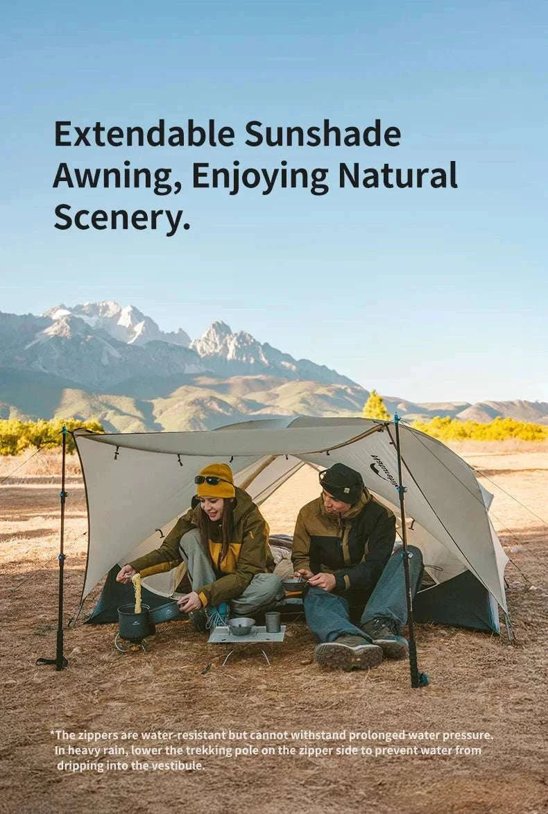 Ultralight 2-Person Waterproof Trekking Tent 20D Nylon 1.8kg-2P - 20D - Gray / brazil