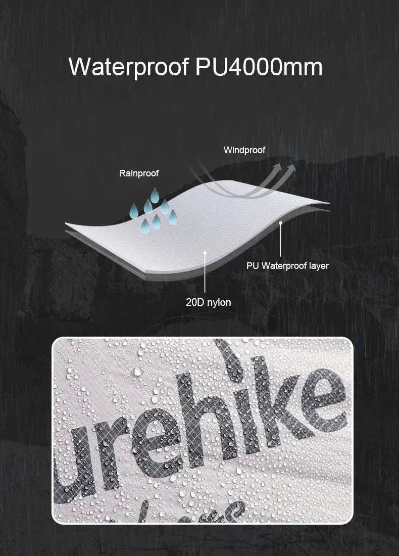 Ultralight 2-Person Waterproof Trekking Tent 20D Nylon 1.8kg-2P - 20D - Gray / brazil
