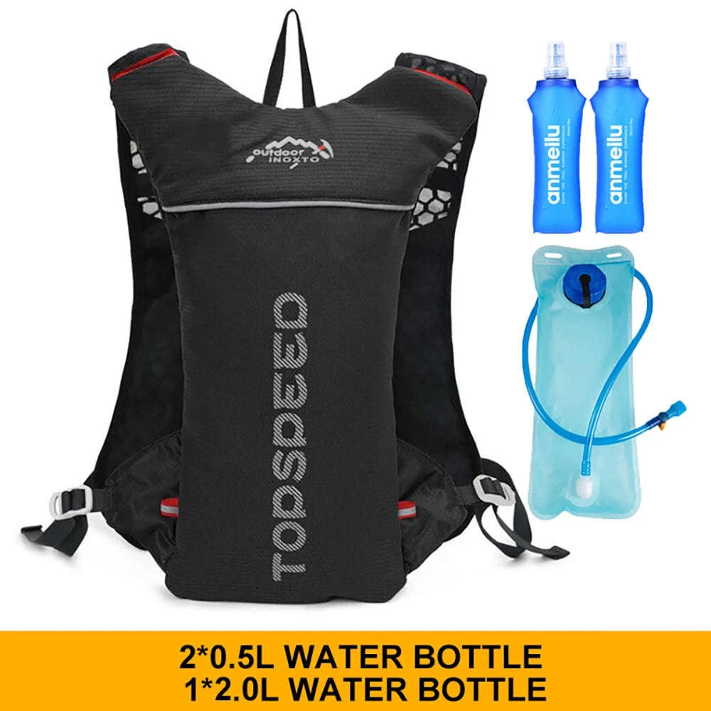 Ultralight 5L Trail Running Hydration Backpack-Black 2l Water Bag