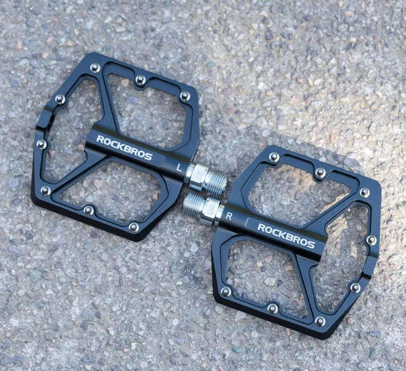 Ultralight Aluminum Bike Pedals with Sealed DU Bearings Non-Slip Grip-K203-TI