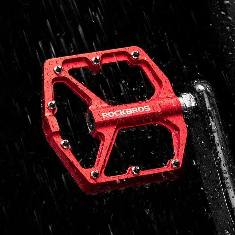Ultralight Aluminum Bike Pedals with Sealed DU Bearings Non-Slip Grip-K203-TI