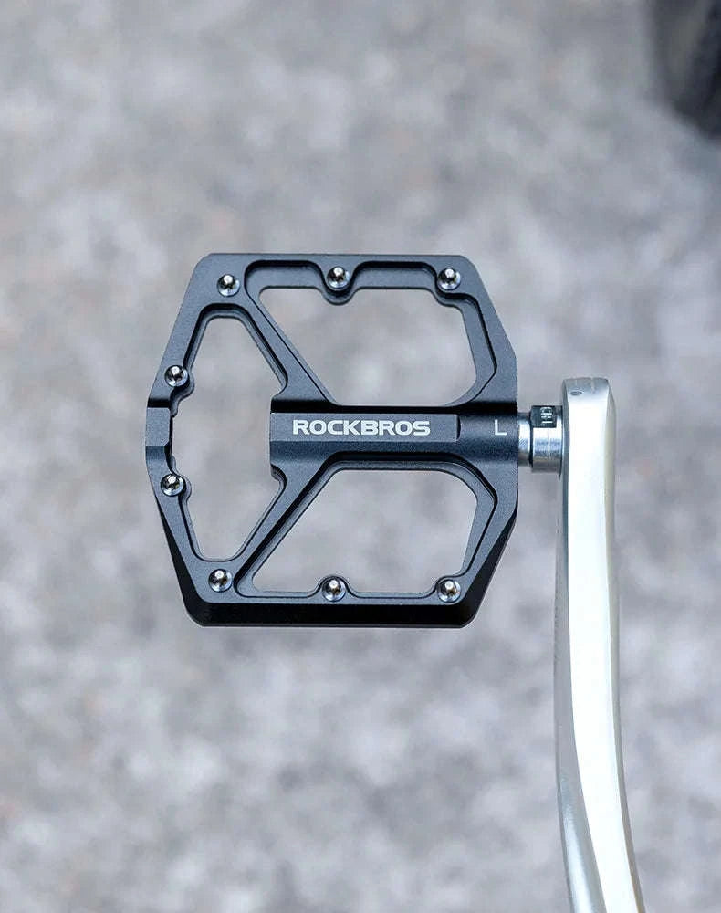 Ultralight Aluminum Bike Pedals with Sealed DU Bearings Non-Slip Grip-K203-TI