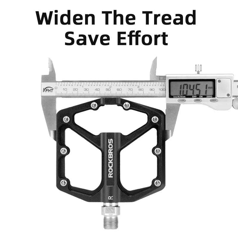 Ultralight Aluminum Bike Pedals with Sealed DU Bearings Non-Slip Grip-K203-TI