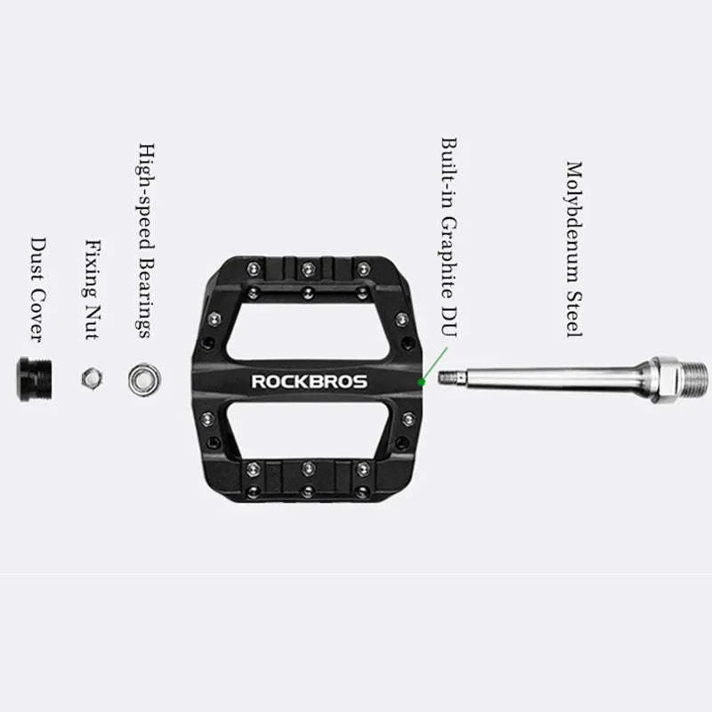 Ultralight Bike Pedals with Sealed Bearings and Wide Anti-Slip Platform-2017-12CBL