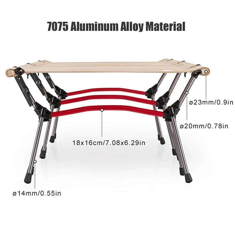 Ultralight Camping Cot Folding Bed for Hiking and Travel-Black