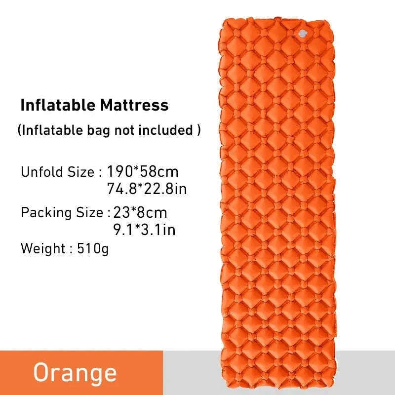 Ultralight Inflatable Camping Sleeping Pad 550g for Travel and Hiking-Green