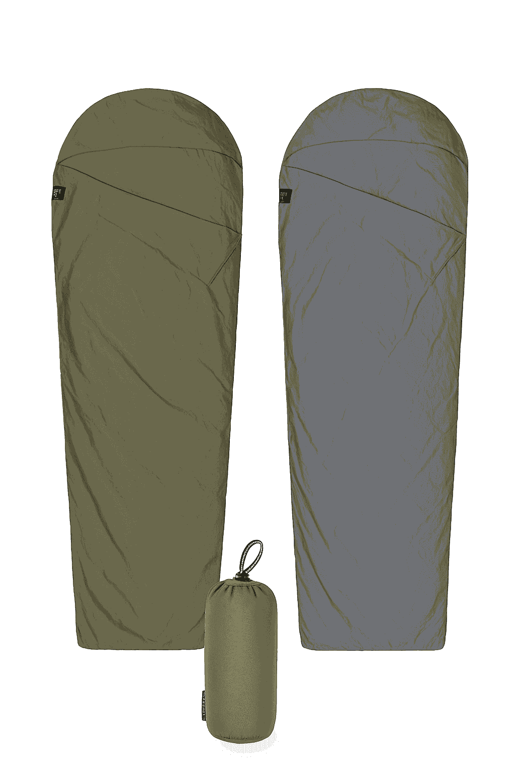 Ultralight Mummy Sleeping Bag Liner for Travel and Camping-GREY