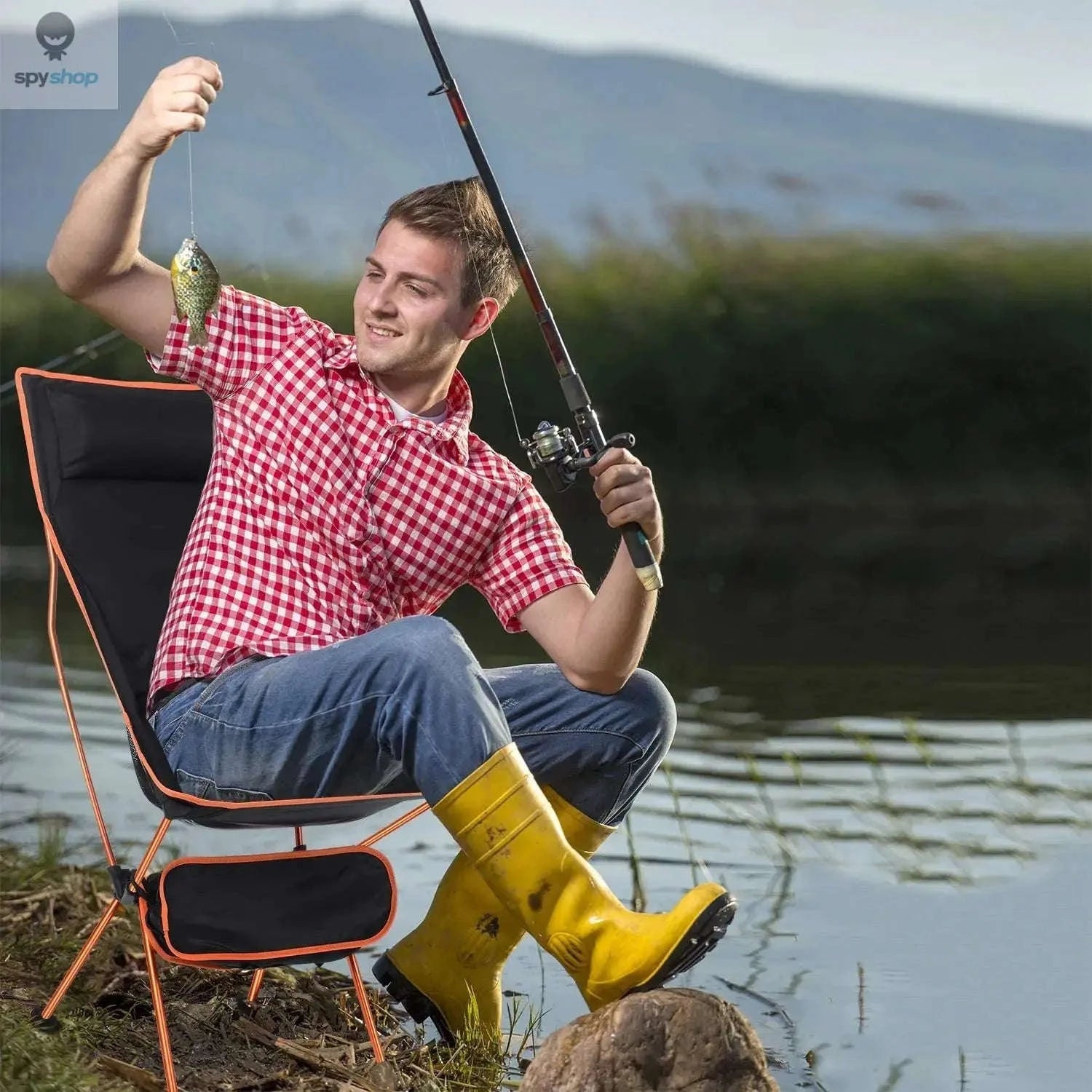 Ultralight Portable Camping Chair – Compact, Strong, Adventure‑Ready-black