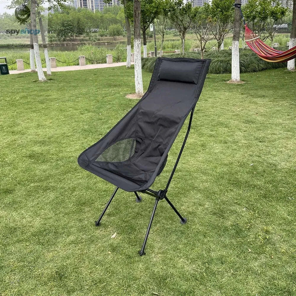 Ultralight Portable Camping Chair – Compact, Strong, Adventure‑Ready-black