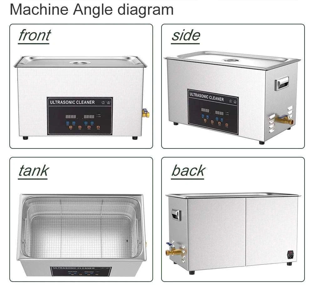 Ultrasonic Cleaner 1.3L–30L 40kHz Deep Cleaning Machine-1.3L 60W CJ009SD / UK / China Mainland