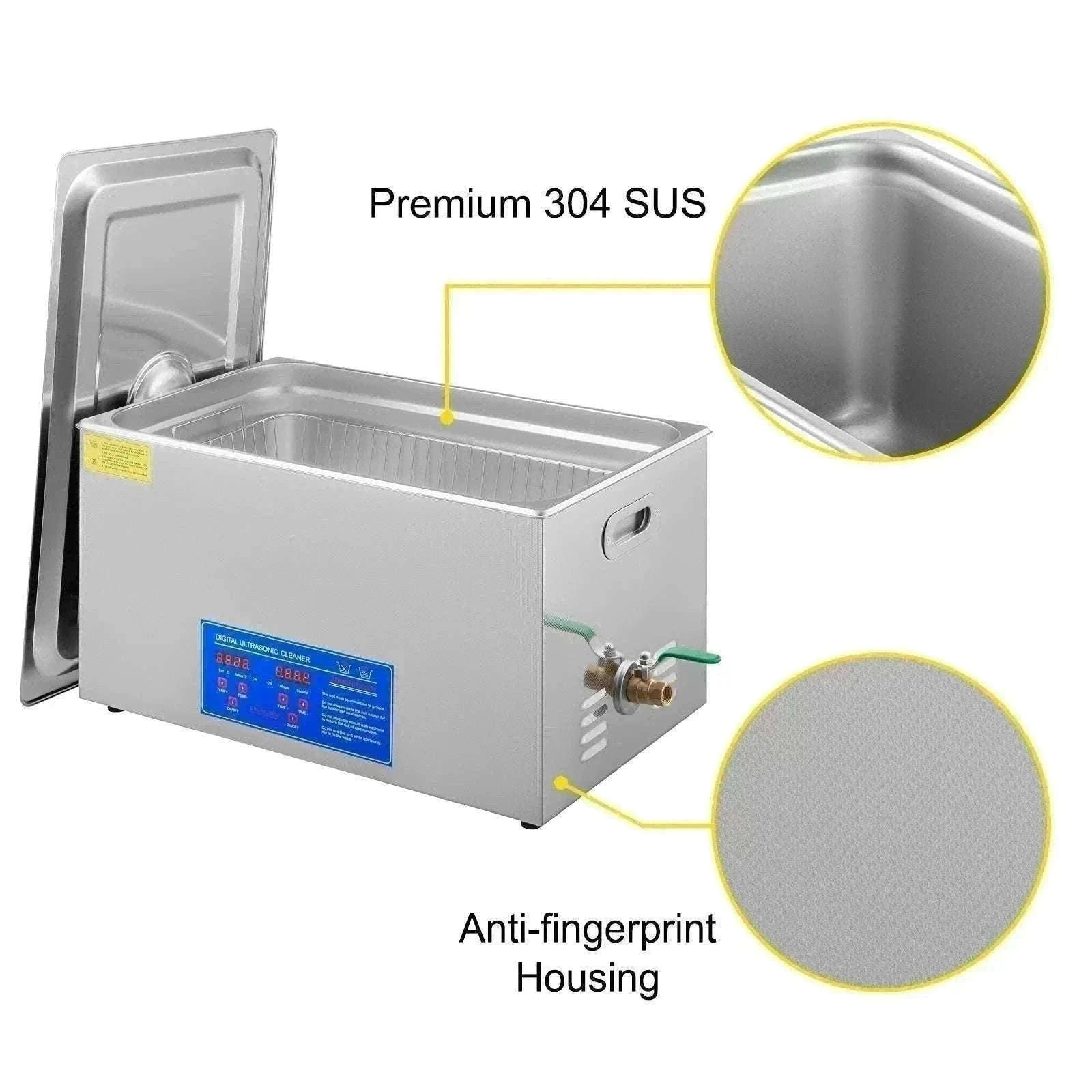 Ultrasonic Cleaner 1.3L–30L with Heat & Digital Timer Control-30L / CZECH REPUBLIC