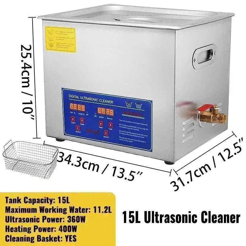 Ultrasonic Cleaner 1.3L–30L with Heat & Digital Timer Control-30L / CZECH REPUBLIC