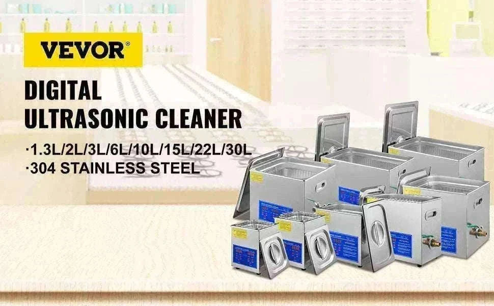Ultrasonic Cleaner 1.3L–30L with Heat & Digital Timer Control-30L / CZECH REPUBLIC