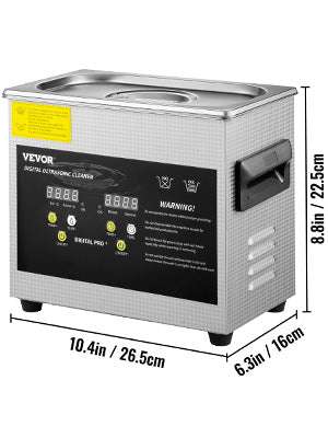 Ultrasonic Cleaner 2L–15L 40kHz Deep Cleaning Machine with Heat-2L / Poland