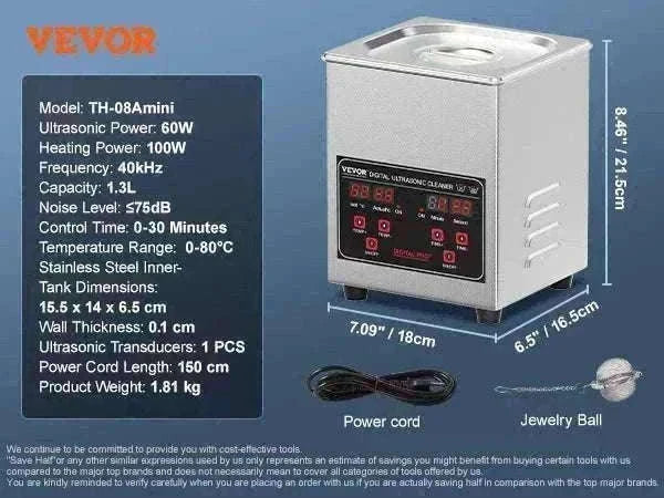 Ultrasonic Cleaner 2L–30L Stainless Steel Deep Cleaning Machine-30L / GERMANY